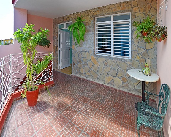 'Terrace of bedroom 3' Casas particulares are an alternative to hotels in Cuba.